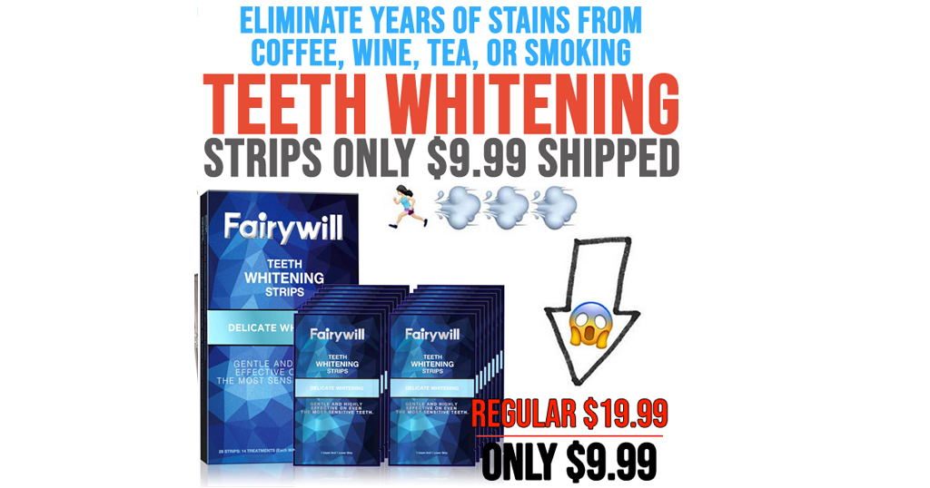 Teeth Whitening Strips 28-Count Only $9.99 on Amazon (Regularly $19.99)