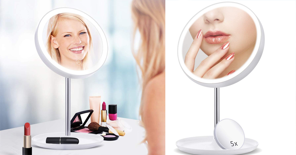 Vanity Makeup Mirror with 5X Magnifying Glass Only $12.99 Shipped on Amazon (Regularly $19.99)