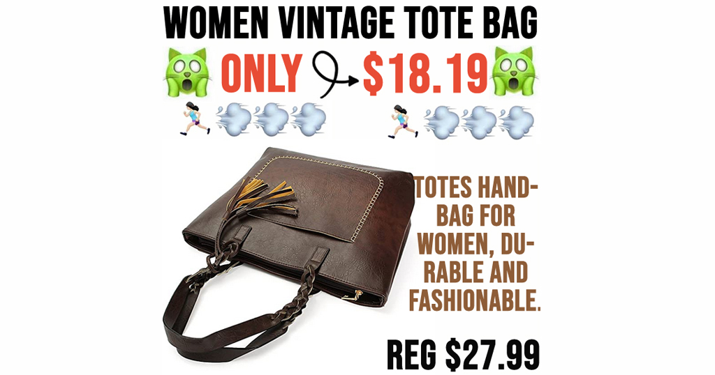 Women Vintage Tote Bag Only $18.19 Shipped on Amazon (Regularly $27.99)