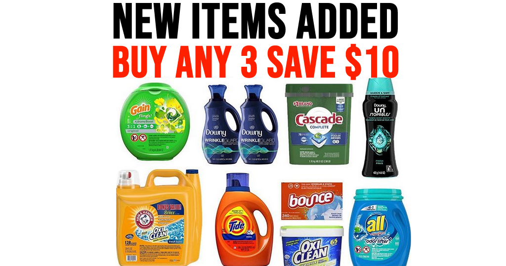 $10 Off 3 Household Items on Amazon | Save on Persil, Tide & More