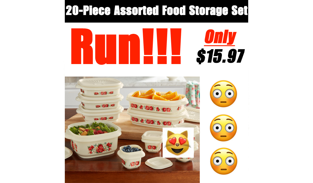 20-Piece Assorted Food Storage Set Only $15.97 Shipped on Walmart
