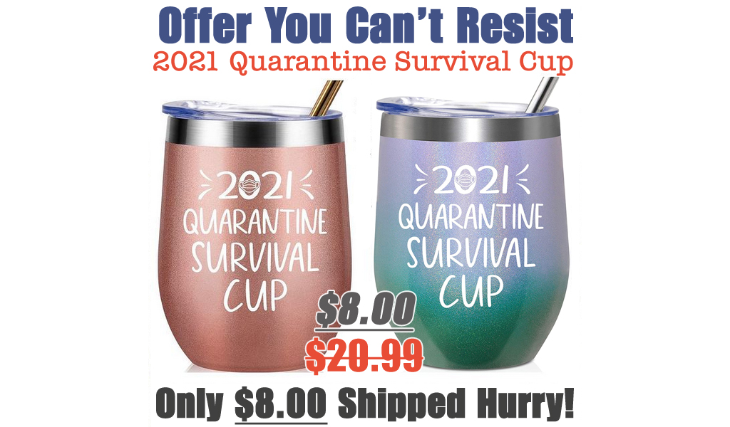 2021 Quarantine Survival Cup Only $8.00 Shipped on Amazon (Regularly $20.99)