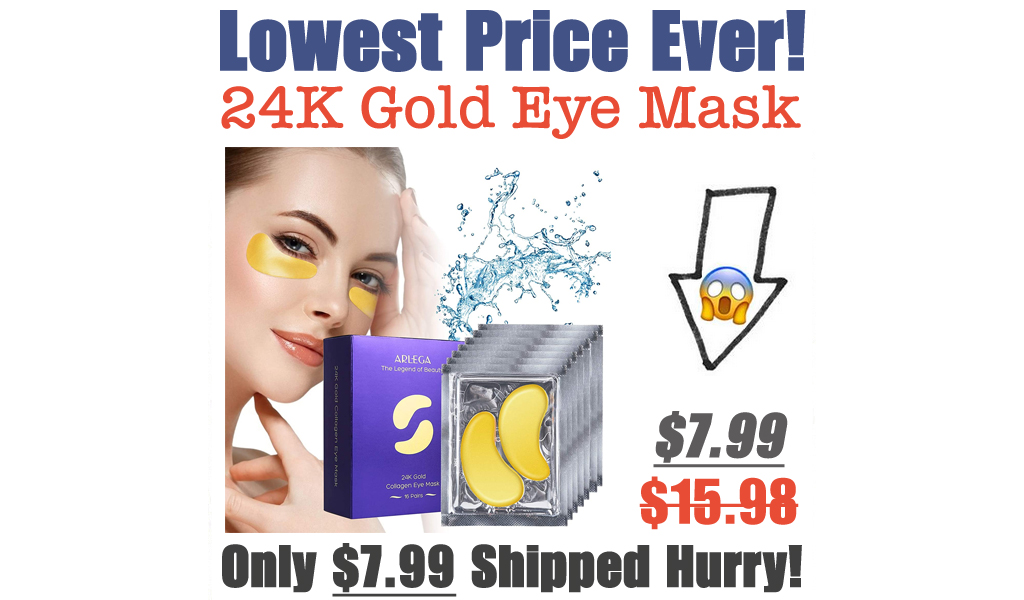 24K Gold Eye Mask Only $7.99 Shipped (Regularly $15.98)