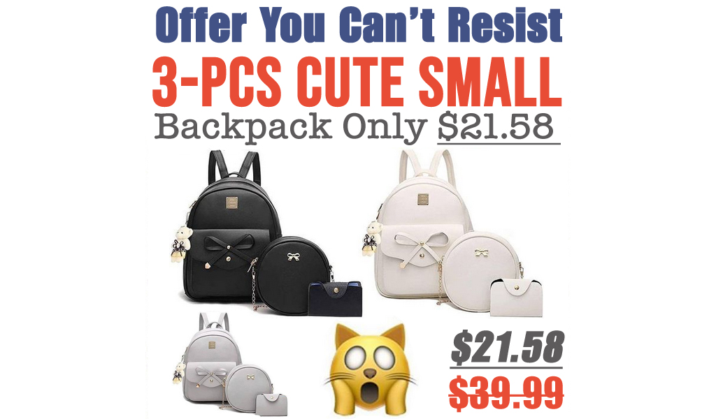 3-PCS Cute Small Backpack Only $21.58 Shipped on Amazon (Regularly $39.99)