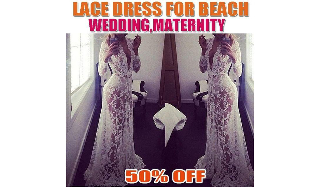 50% off Lace Dress For Beach,Wedding,Maternity+Free Shipping!