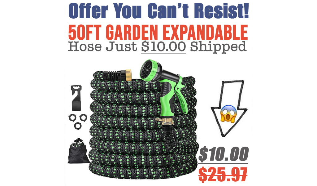 50ft Garden Expandable Hose Just $10.00 Shipped on Amazon (Regularly $25.97)