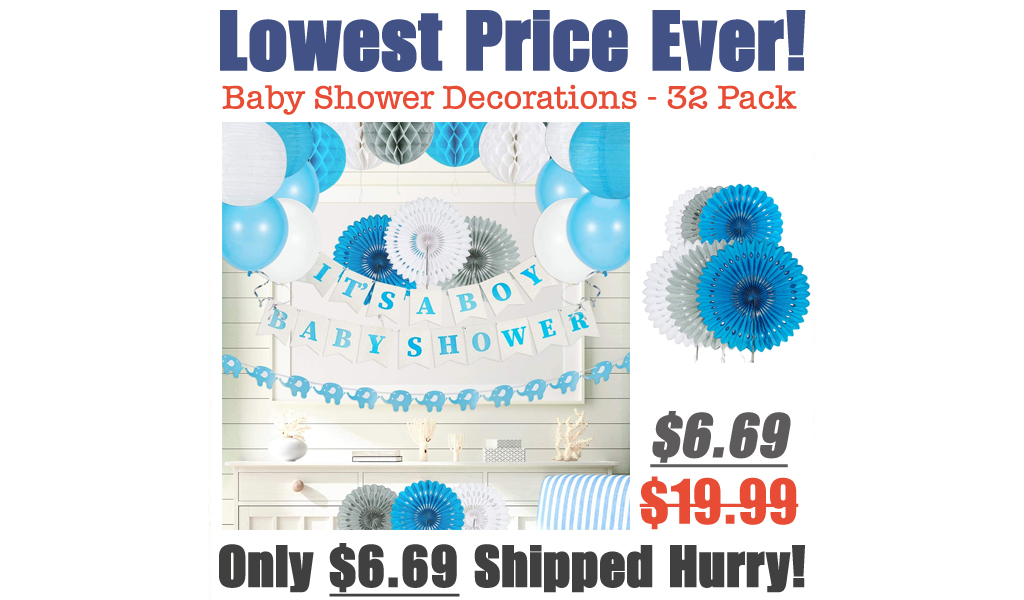 Baby Shower Decorations - 32 Pack Only $6.69 Shipped on Amazon (Regularly $19.99)