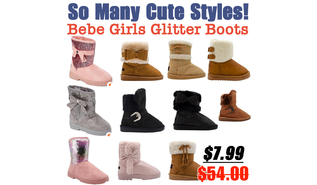 Bebe Girls Glitter Boots Just $7.99 on Zulily (Regularly $54) | So Many Cute Styles!