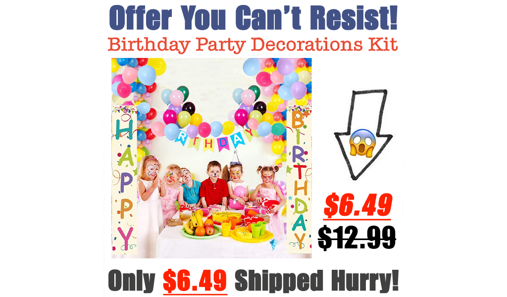 Birthday Party Decorations Kit Only $6.49 Shipped on Amazon (Regularly $12.99)