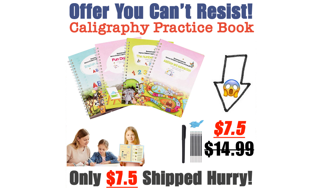 Caligraphy Practice Book Only $7.5 Shipped on Amazon (Regularly $14.99)