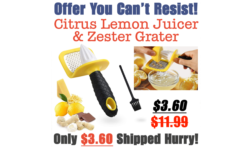 Citrus Lemon Juicer & Zester Grater Only $3.60 Shipped on Amazon (Regularly $11.99)