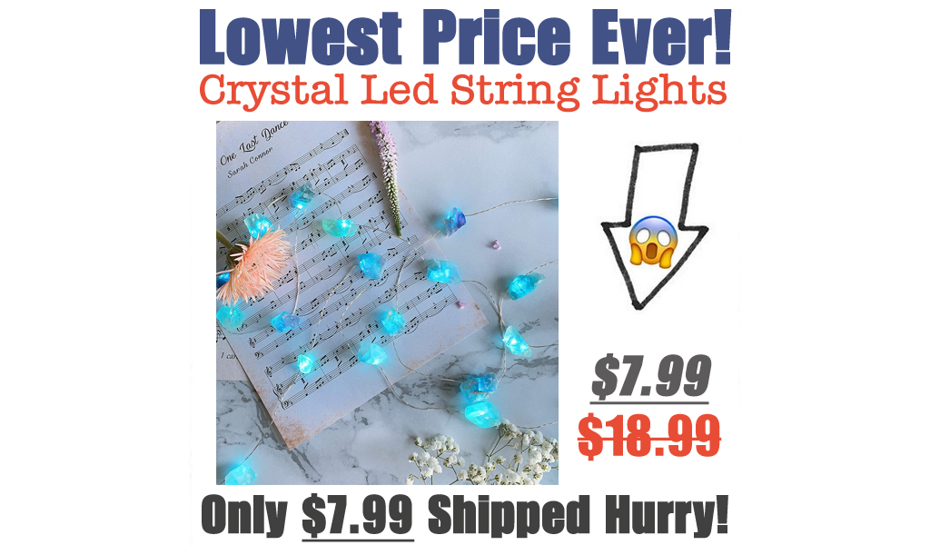 Crystal Led String Lights Only $7.99 Shipped on Amazon (Regularly $18.99)