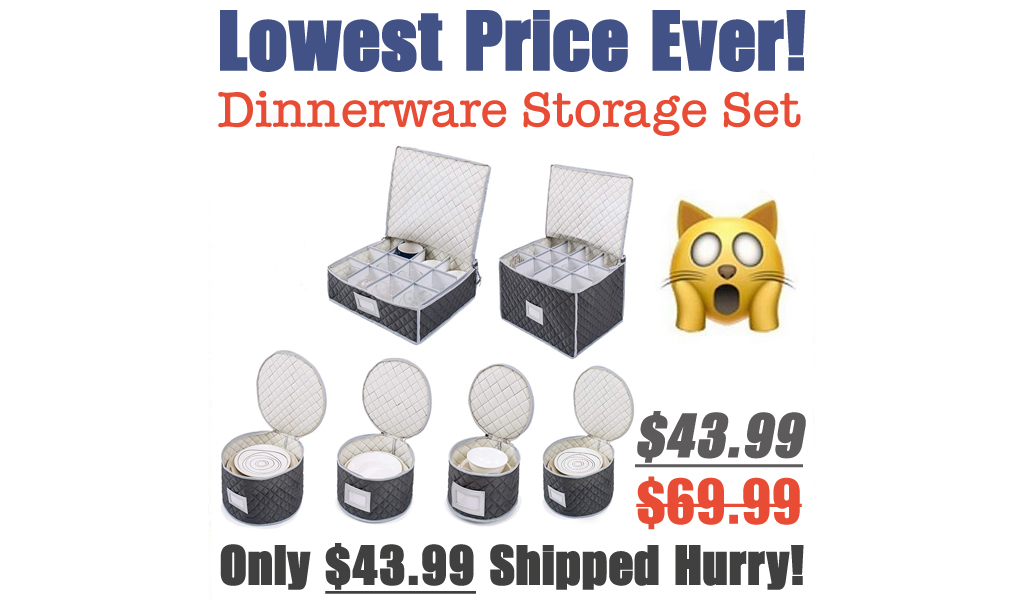 Dinnerware Storage Set Only $43.99 Shipped on Amazon (Regularly $69.99)
