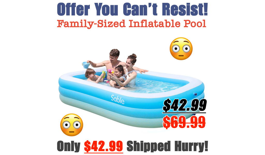 Family-Sized Inflatable Pool Only $42.99 Shipped on Amazon (Regularly $69.99)