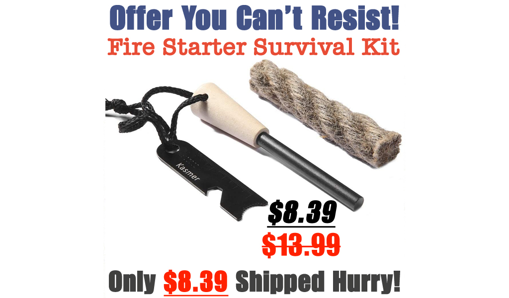 Fire Starter Survival Kit Only $8.39 Shipped on Amazon (Regularly $13.99)