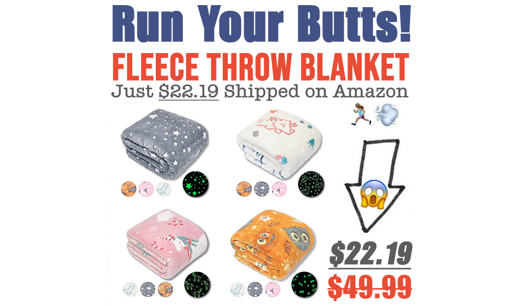 Fleece Throw Blanket Just $22.19 Shipped on Amazon (Regularly $49.99)