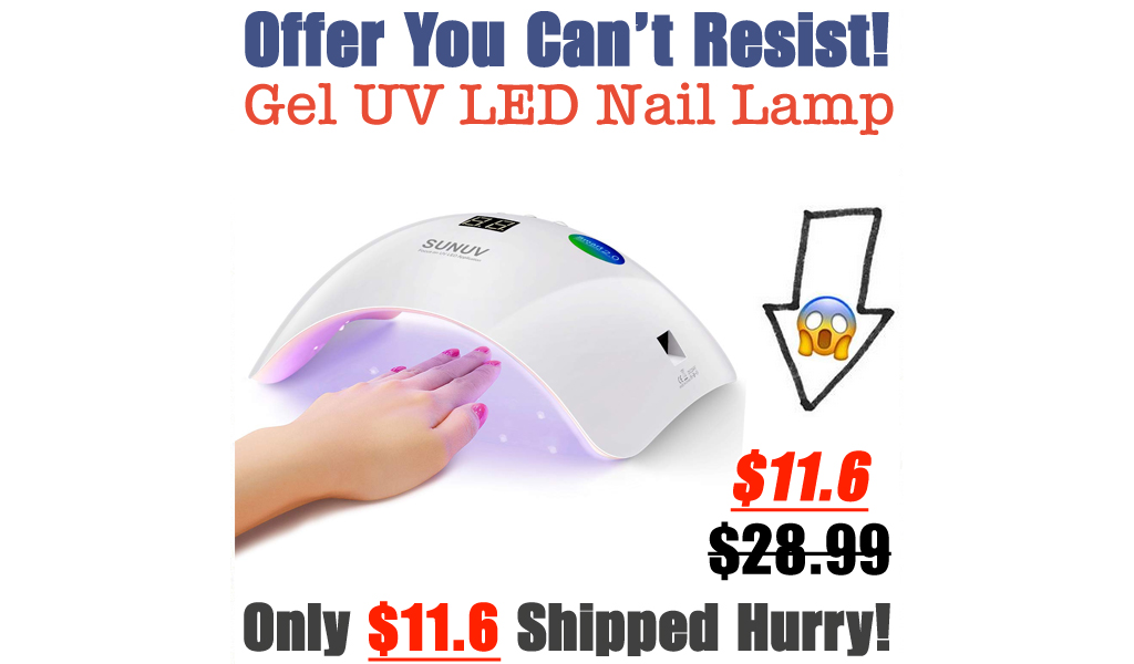 Gel UV LED Nail Lamp Only $11.6 Shipped on Amazon (Regularly $28.99)