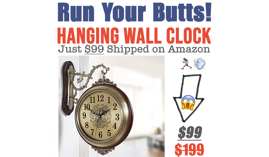 Hanging Wall Clock Just $99 Shipped on Amazon (Regularly $199)