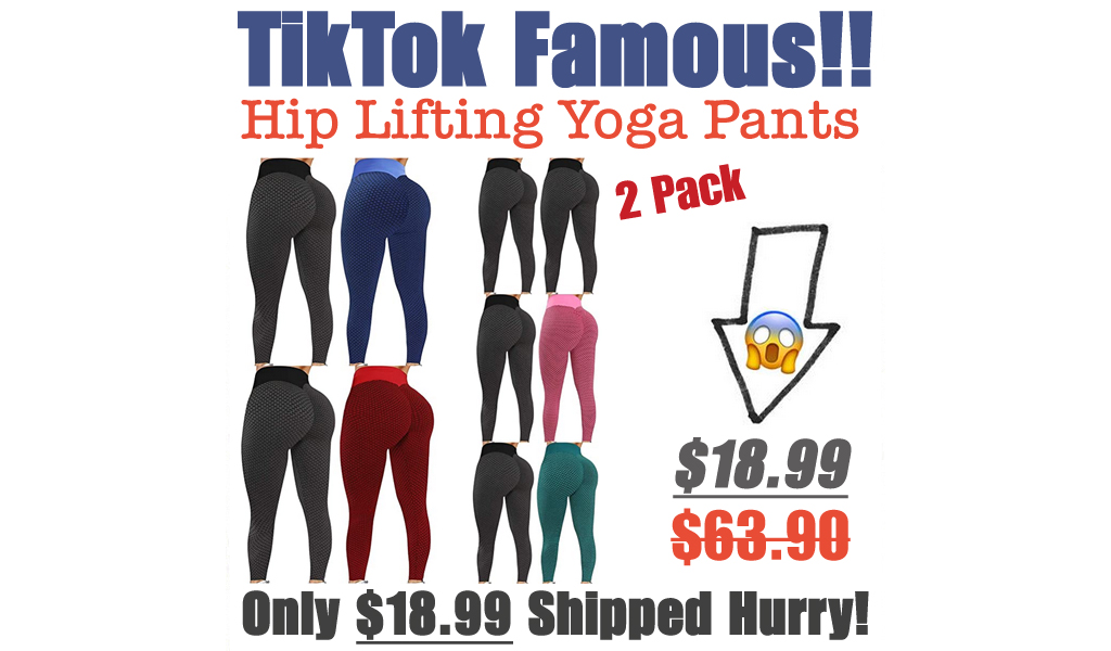 Hip Lifting Yoga Pants Only $18.99 Shipped (Regularly $63.90)