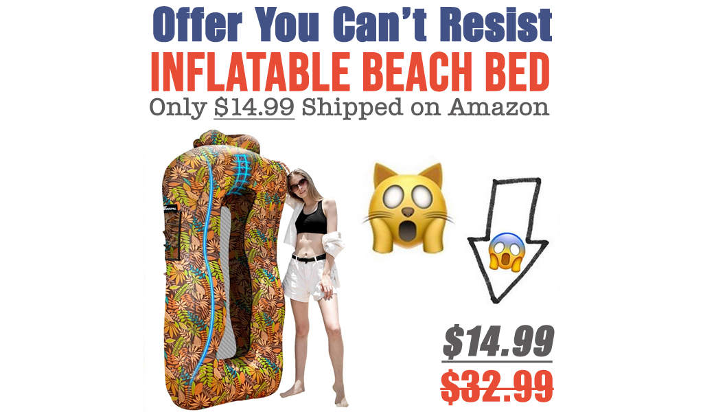 Inflatable Beach Bed Only $14.99 Shipped on Amazon (Regularly $32.99)