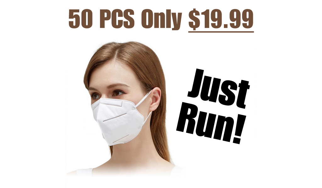KN95 Masks - 50 PCS Only $19.99 Shipped on Amazon (Regularly $49.99)