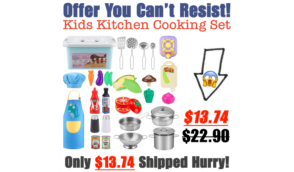 Kids Kitchen Cooking Set Only $13.74 Shipped on Amazon (Regularly $22.90)