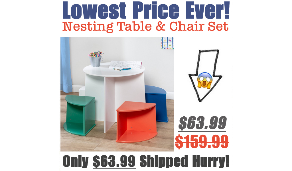 Nesting Table & Chair Set Only $63.99 Shipped on Zulily (Regularly $159.99)