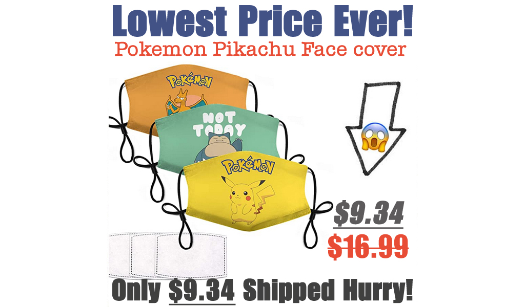 Pokemon Pikachu Anime Face cover Just $9.34 Shipped on Amazon (Regularly $16.99)