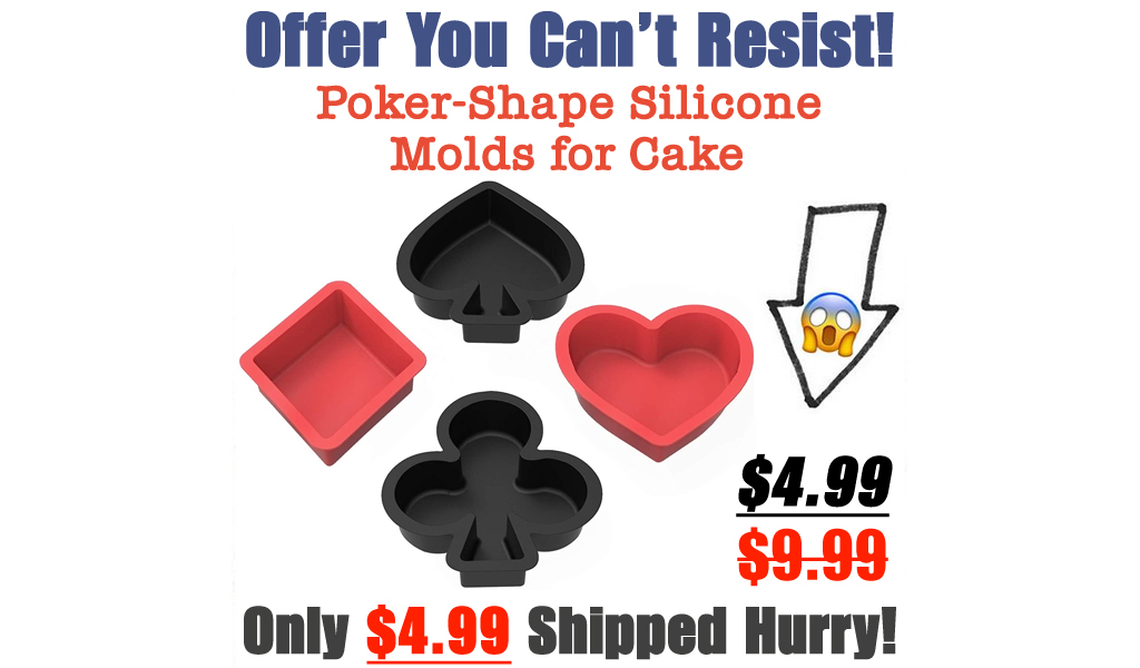 Poker-Shape Silicone Molds for Cake Only $4.99 Shipped on Amazon (Regularly $9.99)