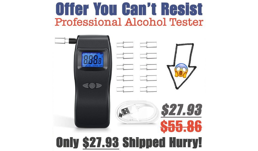 Professional Alcohol Tester Only $27.93 Shipped on Amazon (Regularly $55.86)