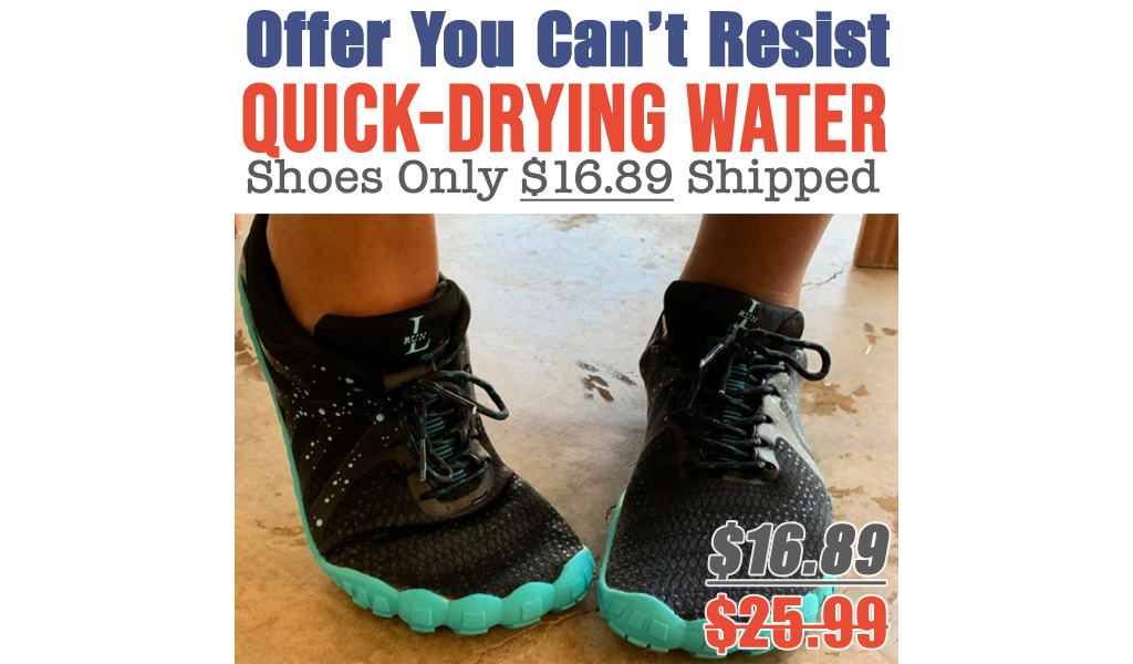Quick-Drying Water Shoes Only $16.89 Shipped on Amazon (Regularly $25.99)