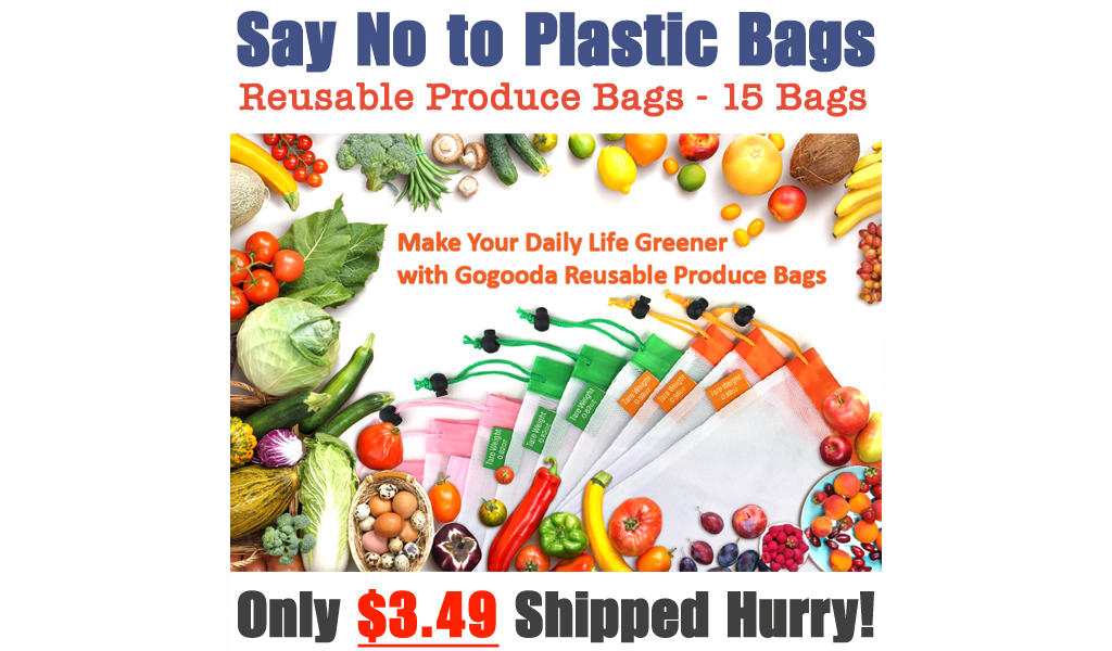 Reusable Produce Bags - 15 Bags Only $3.39 Shipped on Amazon (Regularly $7.99)