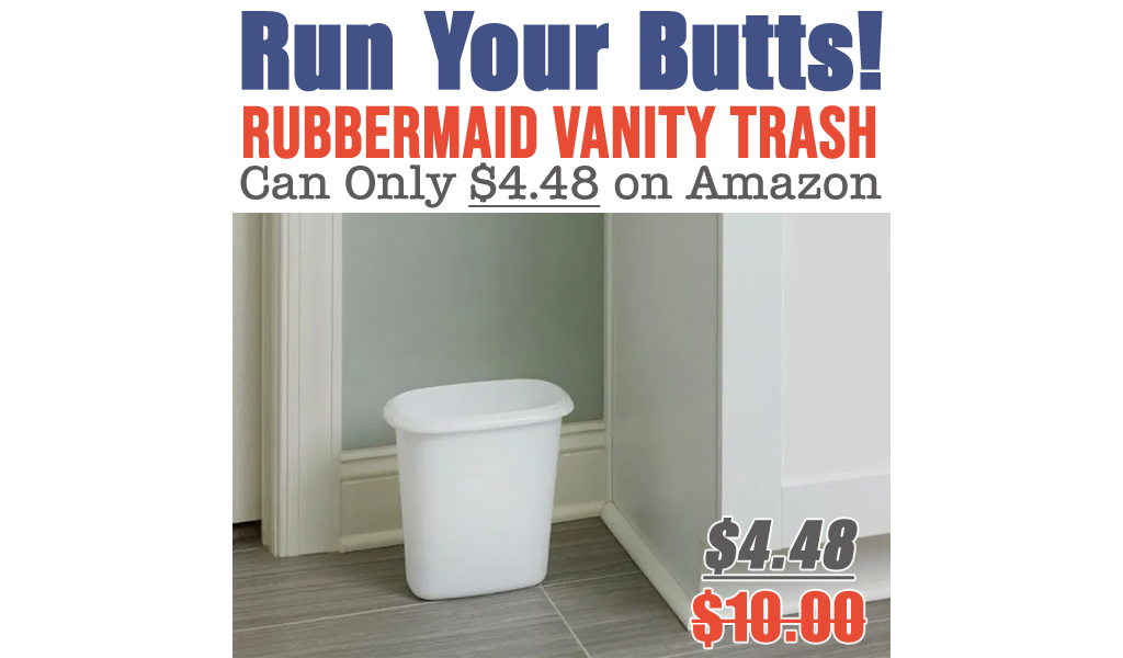 Rubbermaid Vanity Trash Can Only $4.48 on Amazon (Regularly $10)