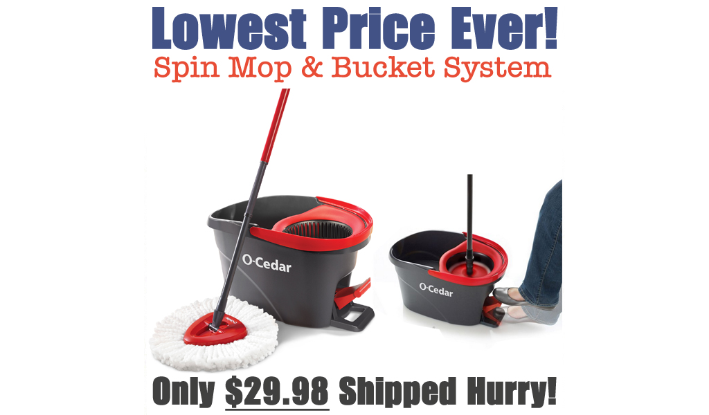 Spin Mop & Bucket System Only $29.98 Shipped on Walmart