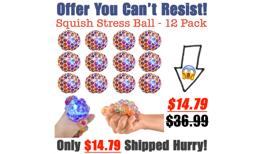 Squish Stress Ball - 12 Pack Only $14.79 Shipped on Amazon (Regularly $36.99)