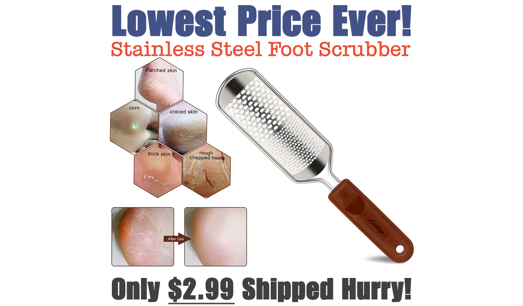 Stainless Steel Foot Scrubber Only $2.99 on Amazon