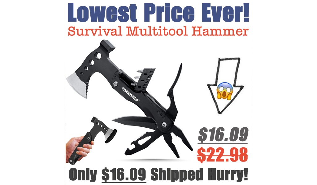 Survival Multitool Hammer Only $16.09 Shipped (Regularly $22.98)