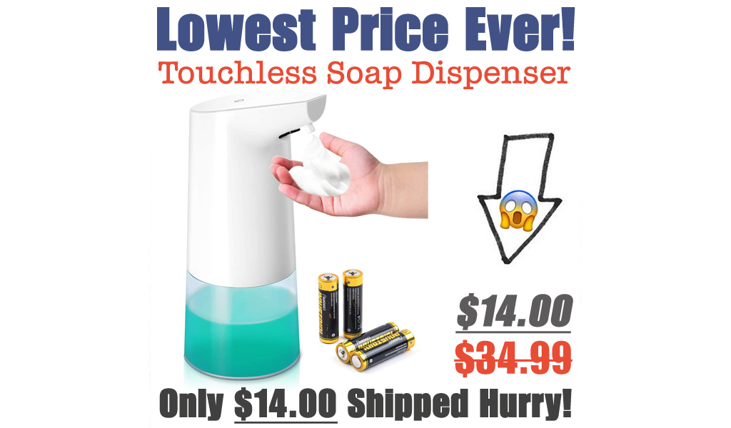 Touchless Foam Soap Dispenser Only $14.00 Shipped (Regularly $34.99)