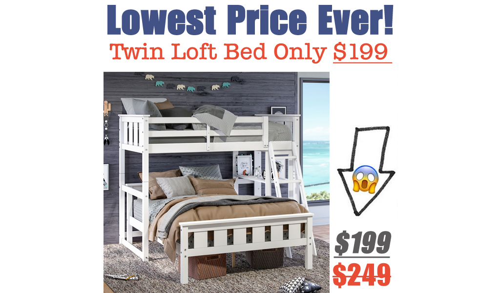 Twin Loft Bed Only $199 Shipped on Walmart.com (Regularly $249)
