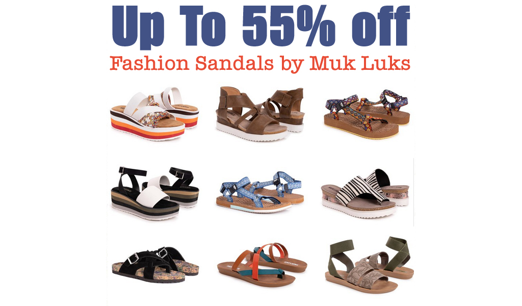 Up to 55% Off Women’s Muk Luks Sandals on Zulily.com (Regularly $35+)