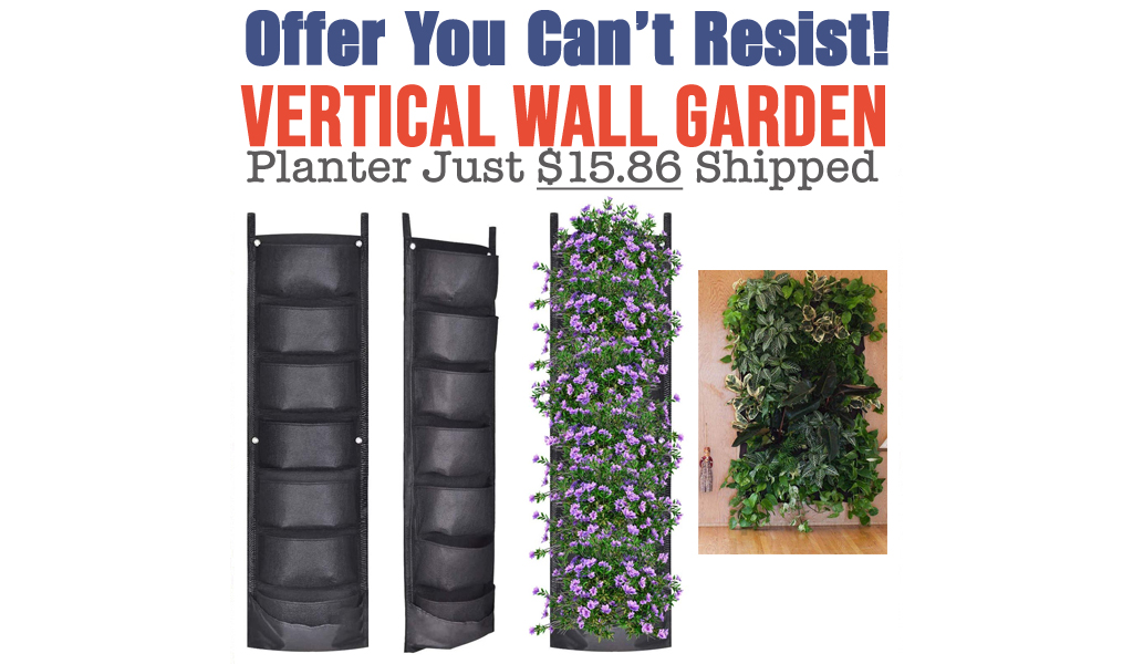 Vertical Wall Garden Planter Just $15.86 Shipped on Amazon