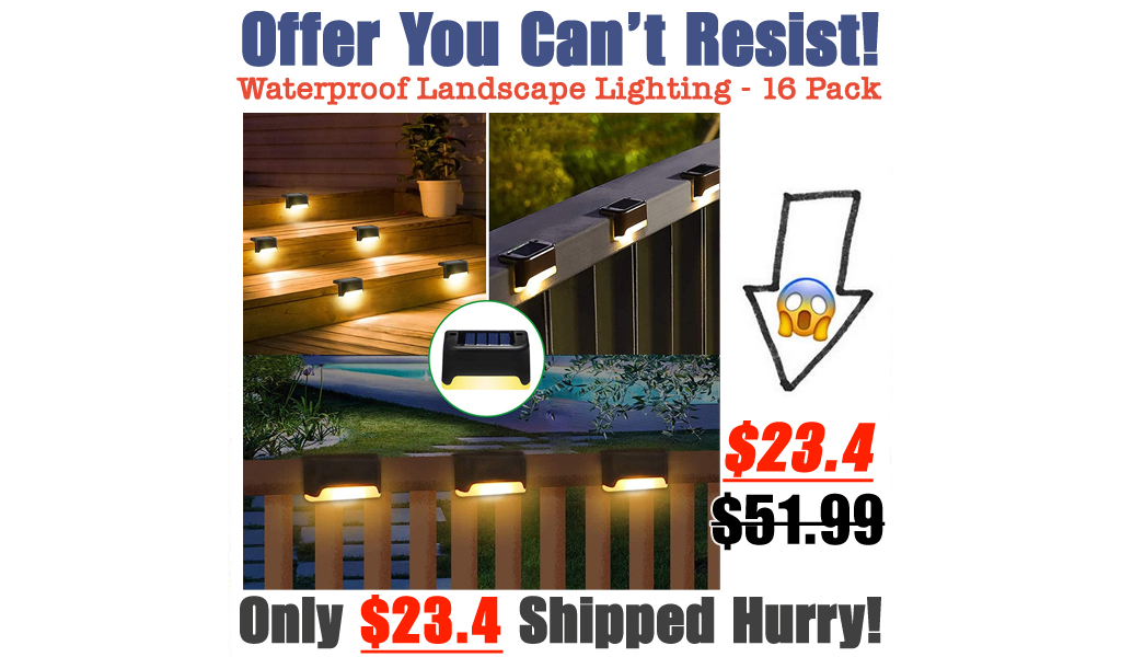 Waterproof Landscape Lighting - 16 Pack Only $23.4 Shipped on Amazon (Regularly $51.99)