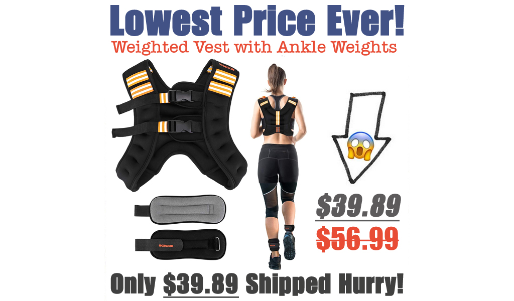 Weighted Vest with Ankle Weights Only $39.89 Shipped on Amazon (Regularly $56.99)