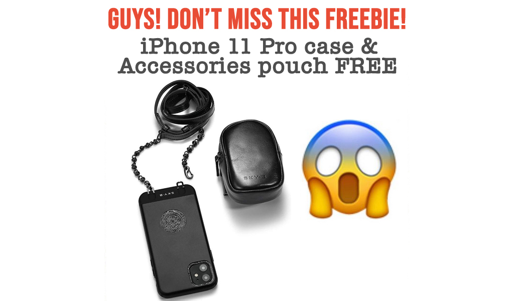 iPhone 11 Pro case and Accessories pouch For FREE