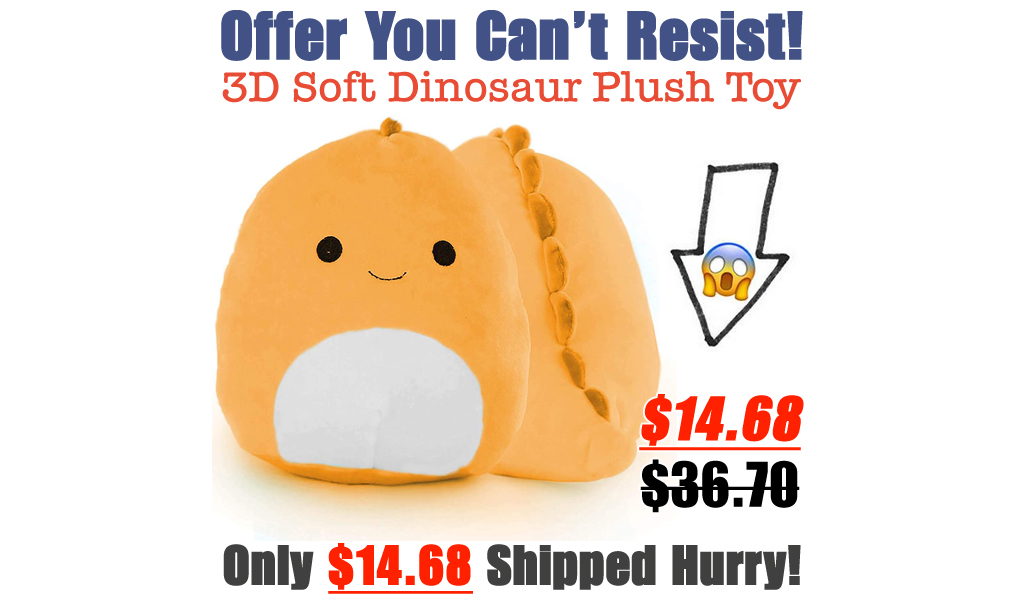 3D Soft Dinosaur Plush Toy Only $14.68 Shipped on Amazon (Regularly $36.70)