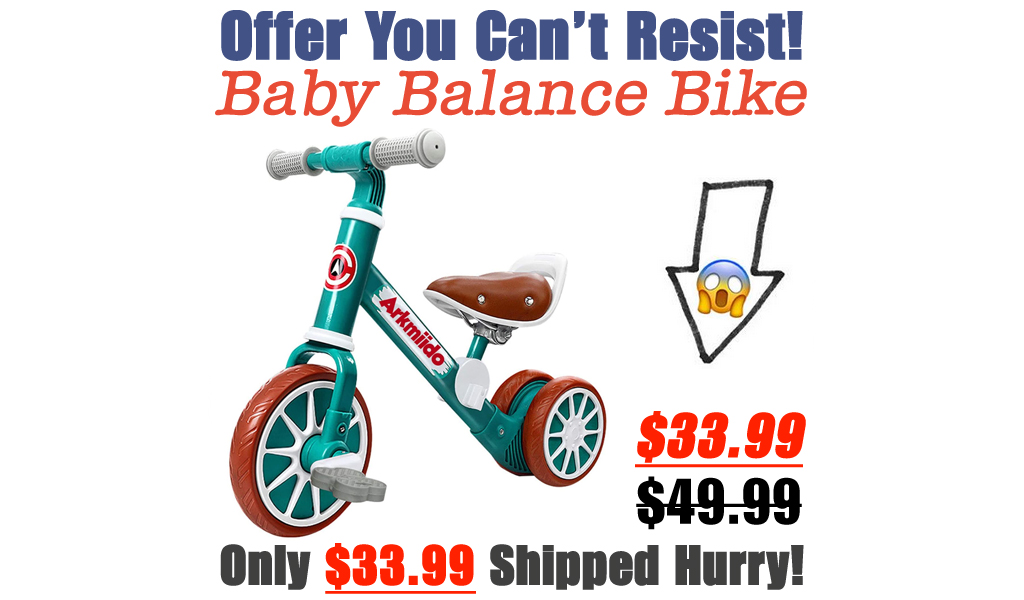 Baby Balance Bike Only $33.99 Shipped on Amazon (Regularly $49.99)