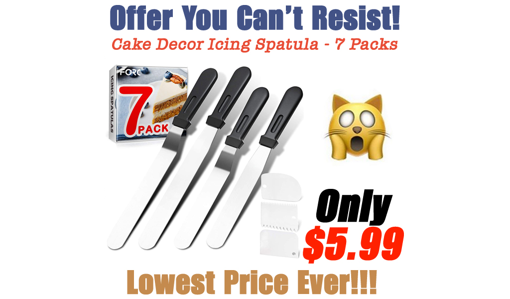 Cake Decor Icing Spatula - 7 Packs Only $5.99 Shipped on Amazon
