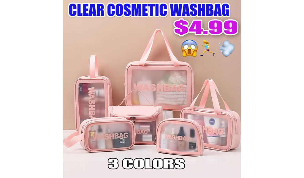 Clear Cosmetic Bag Travel Toiletry Bag+Free Shipping!