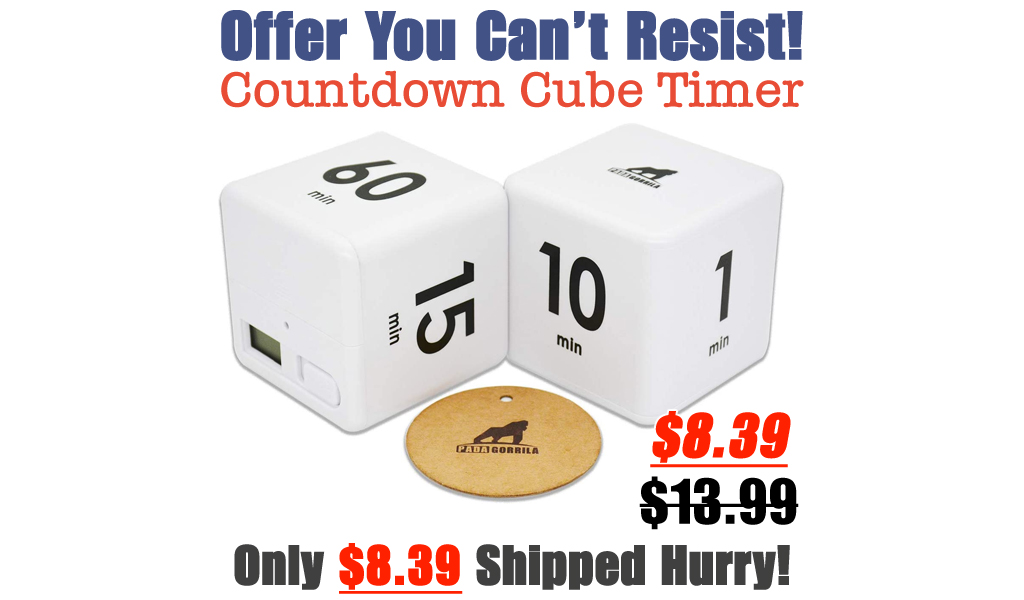 Countdown Cube Timer Only $8.39 Shipped on Amazon (Regularly $13.99)