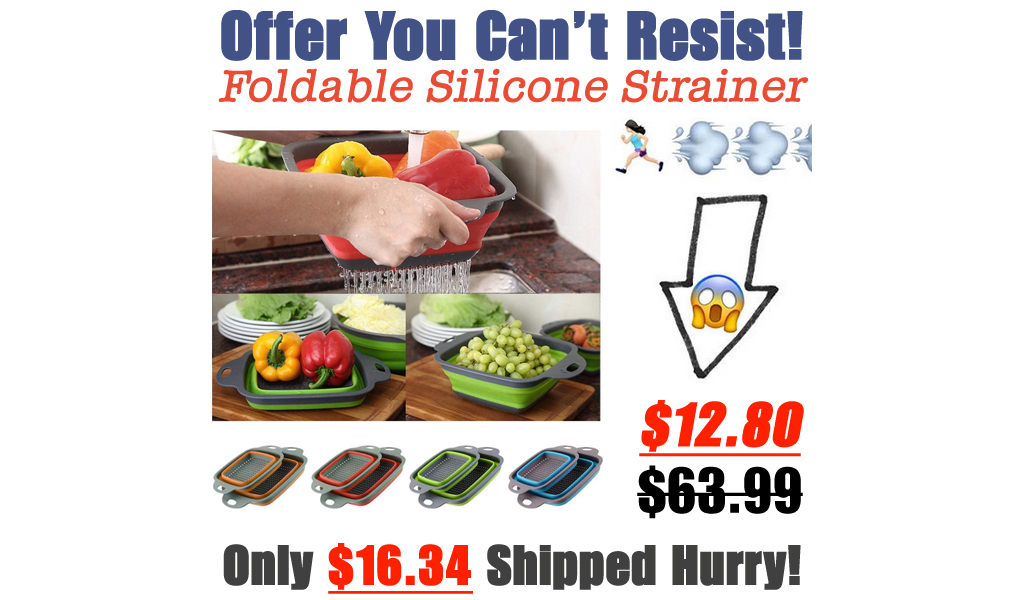 Foldable Silicone Strainer Only $12.80 Shipped on Amazon (Regularly $63.99)